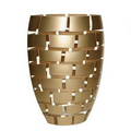 12" Gold Wall Vase